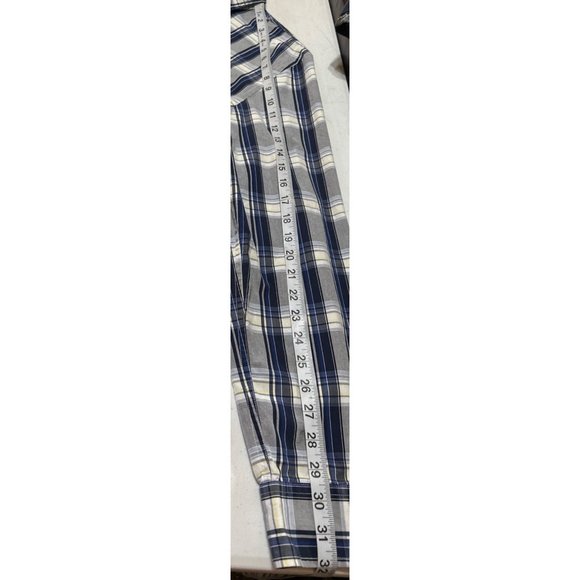 Tommy Hilfiger 80's 2 Ply Fabric Button-Down Plaid Shirt Custom Fit Men Size XL - Picture 10 of 16